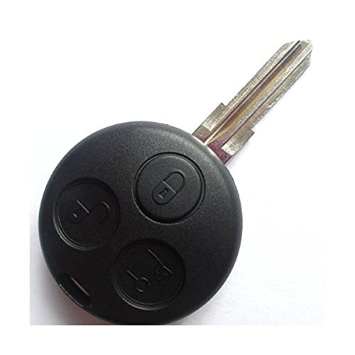 BenzKS19B - Ersatz Schlüsselgehäuse Mut 3 Tasten Autoschlüssel Schlüssel Chiavi mit Rohlingtyp YM23 Fernbedienung Funkschlüssel Gehäuse ohne Elektronik INION (für Smart (KS19B) von INION