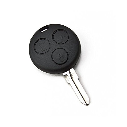 Ersatz Schlüsselgehäuse - 3 Taste Autoschlüssel mit Rohling Schlüssel Fernbedienung Funkschlüssel Gehäuse ohne Elektronik (für Mercedes Benz 19b) von INION