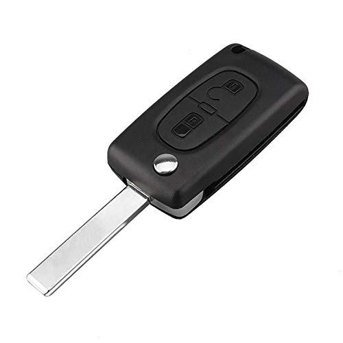 Ersatz Schlüsselgehäuse mit 2 Tasten Klappschlüssel Autoschlüssel Chiavi Schlüssel Rohling HU83 Fernbedienung Funkschlüssel Gehäuse mit Bateriehaltung - INION von INION