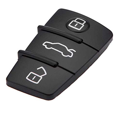 Gummi Tastenfeld mit 3 Tasten Ersatztasten für abgenutzte und defekte Tasten oder Schlüsselgehäuse/Auto Schlüssel - INION von INION