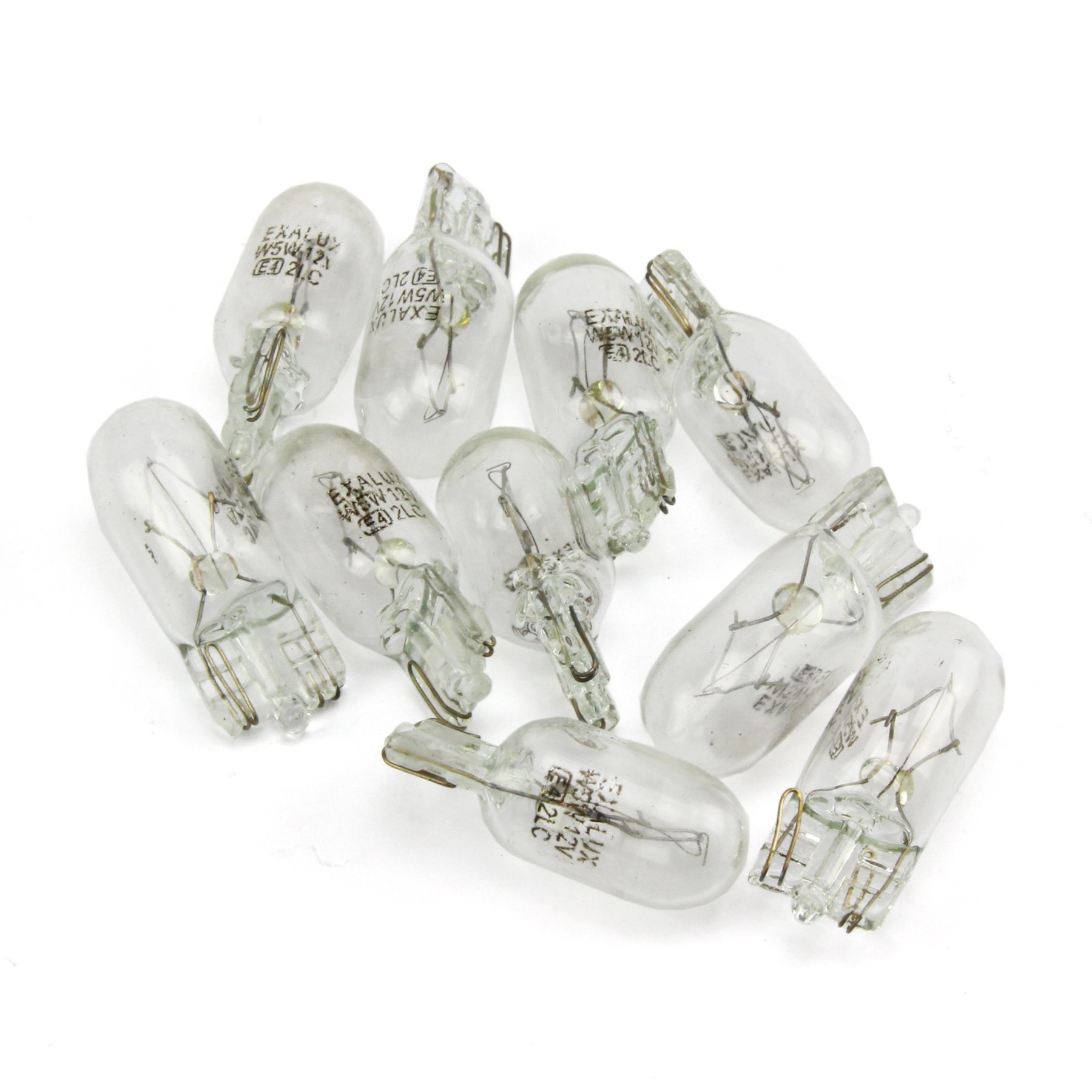 INION® 10 Stück-Set - KFZ Beleuchtung * PROFIPRODUKT * Glassockel Halogen 12V Autolampen (10x W5W) von INION