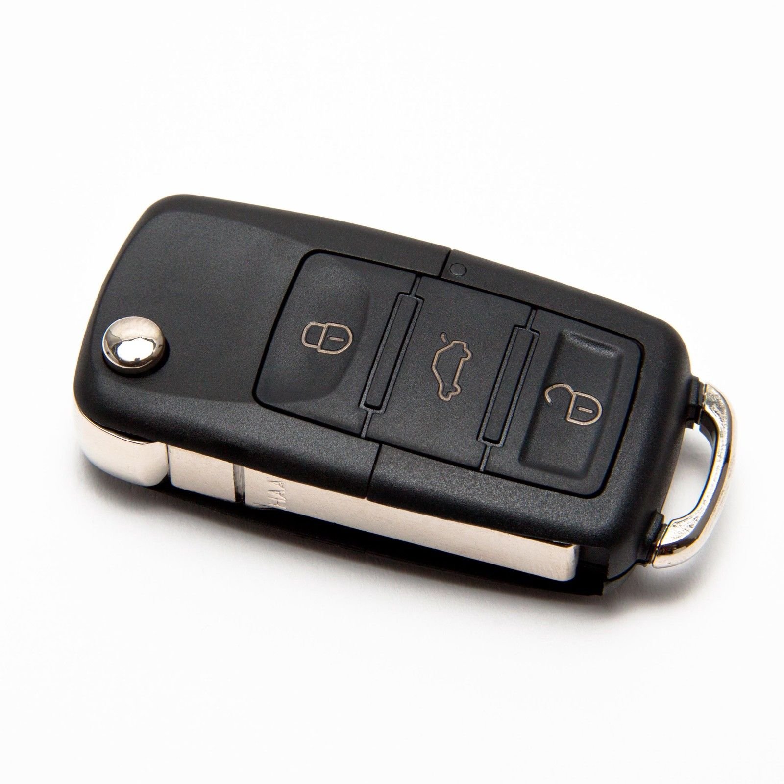 INION VWKS04 1x Ersatz Schlüsselgehäuse 3 Taste Autoschlüssel Klappschlüssel Rohling HU66 Schlüssel Fernbedienung Gehäuse ohne Elektronik von INION