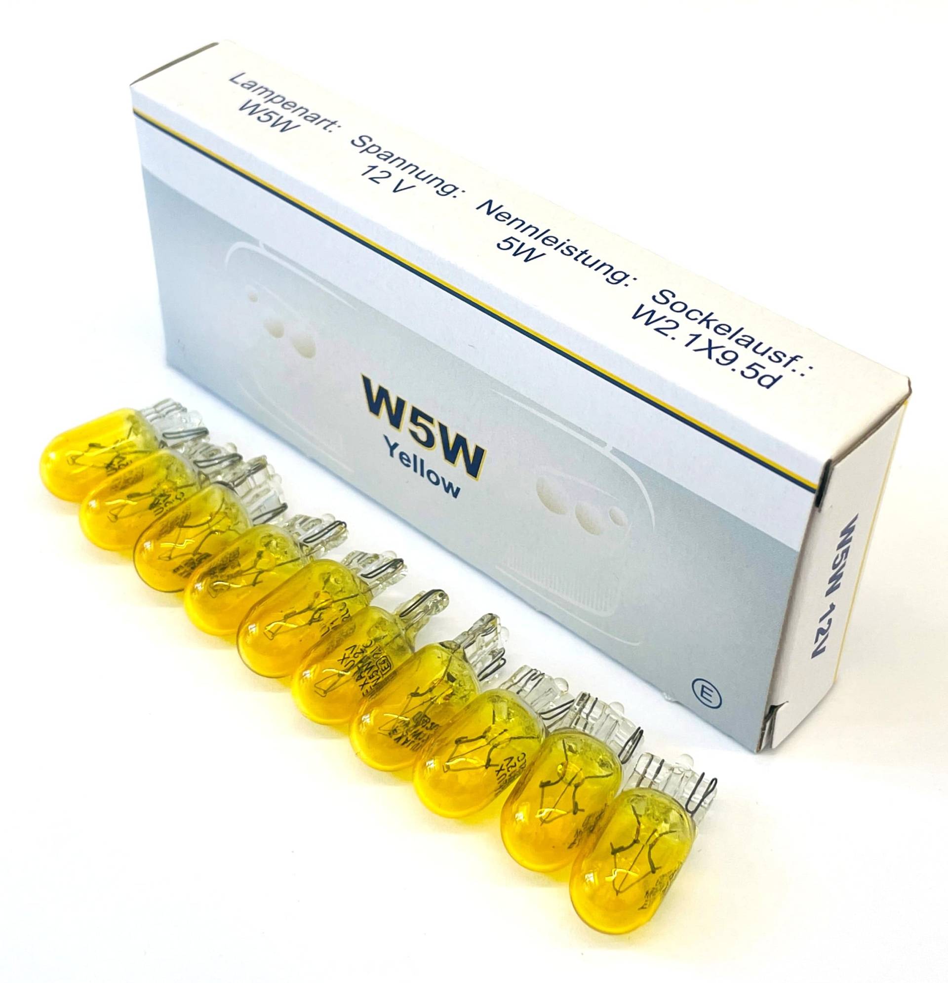 INION 10x Stück GELB/YELLOW W5W T10 12V 5W W2.1x9.5d KFZ Beleuchtung LONGLIFE Glühlampe Glassockellampe Glühbirne Soffitte Autolampen INION 10x Stück GELB/YELLOW W5W T10 12V 5W W2.1x9.5d KFZ Beleuchtung LONGLIFE Glühlampe Glassockellampe Glühbirne Soffitte Autolampen von INION