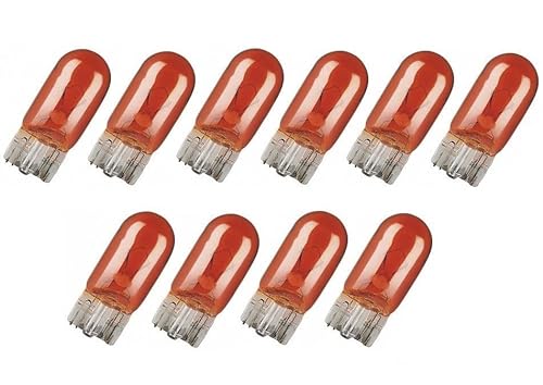 INION 10x Stück – WY5W - W2.1x9.5d - T10-12V - 5W – AMBER/ORANG - KFZ Beleuchtung - LONGLIFE - Glühlampe Glassockellampe Glühbirne Soffitte Autolampen WERKSTATTWARE INION 10x Stück – WY5W - W2.1x9.5d - T10-12V - 5W – AMBER/ORANG - KFZ Beleuchtung - LONGLIFE - Glühlampe Glassockellampe Glühbirne Soffitte Autolampen WERKSTATTWARE von INION