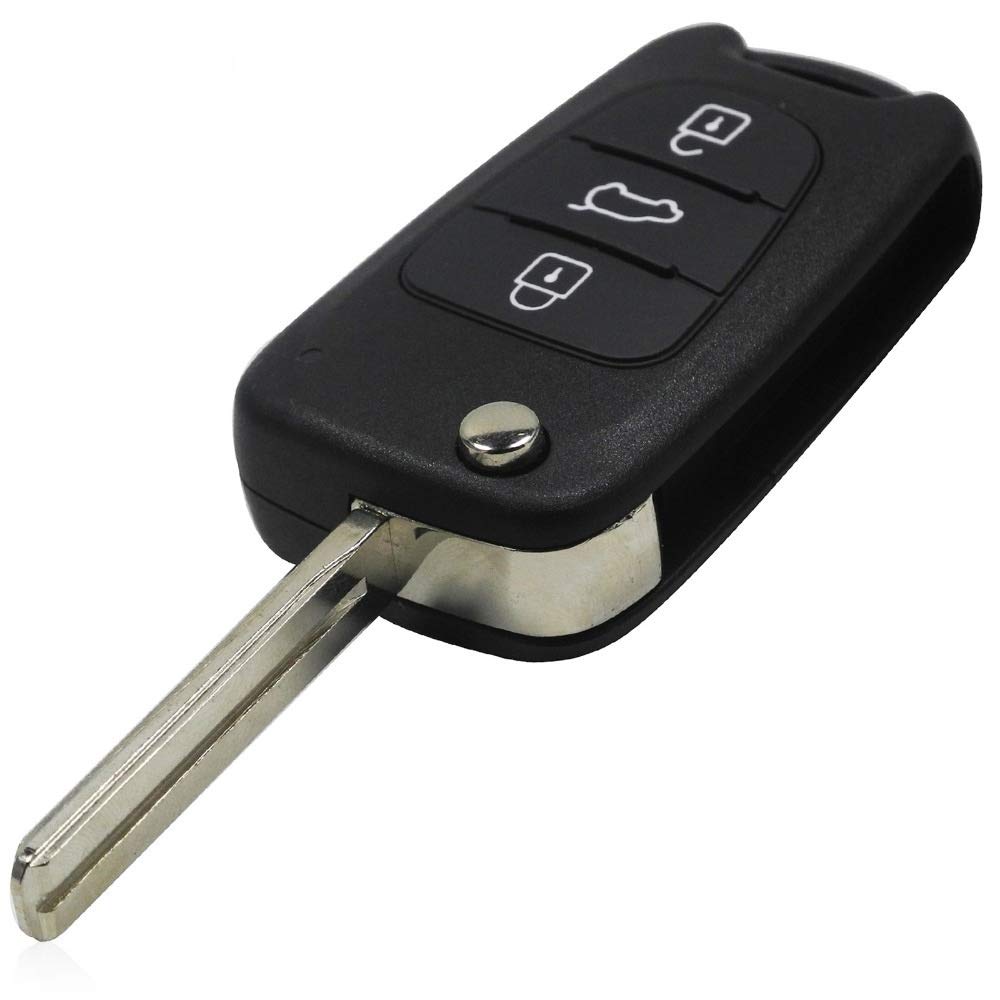 Inion Ersatz Schlüsselanhänger/Fernbedienung Schlüsselanhänger Flip Schlüsselrohling Schlüssel Funkschlüssel Gehäuse ohne Elektronik von INION