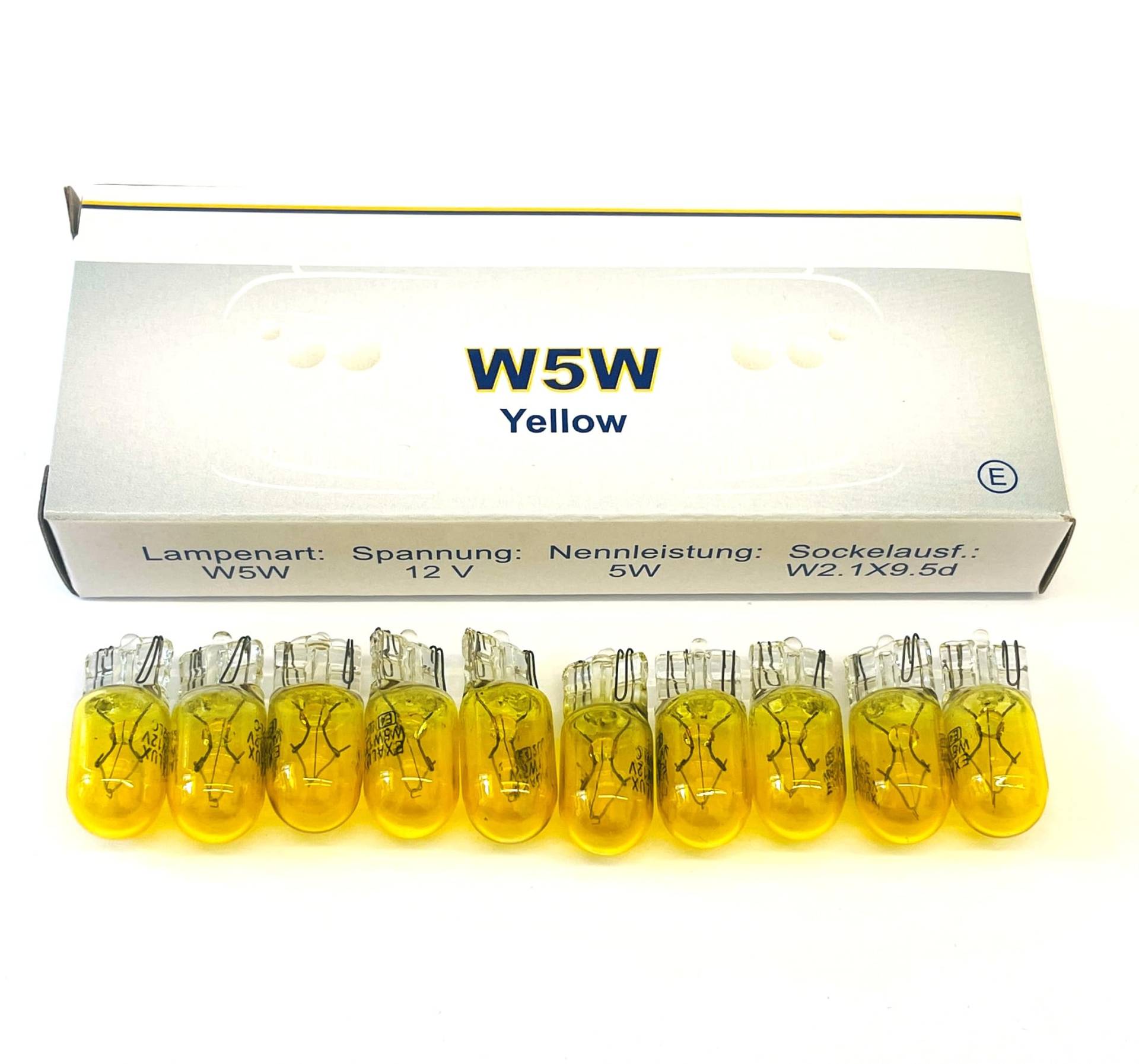 INION YELLOW/GELB 10x Stück W5W W2.1x9.5d T10 5W 12V Glühlampe Autolampen INION YELLOW/GELB 10x Stück W5W W2.1x9.5d T10 5W 12V Glühlampe Autolampen von INION