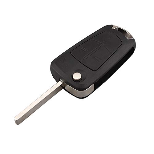 OPELKS01 - Ersatz Schlüsselgehäuse mit 2 Tasten Autoschlüssel Klappschlüssel Schlüssel mit Rohlingtyp HU100 (für OPEL (KS01) von INION