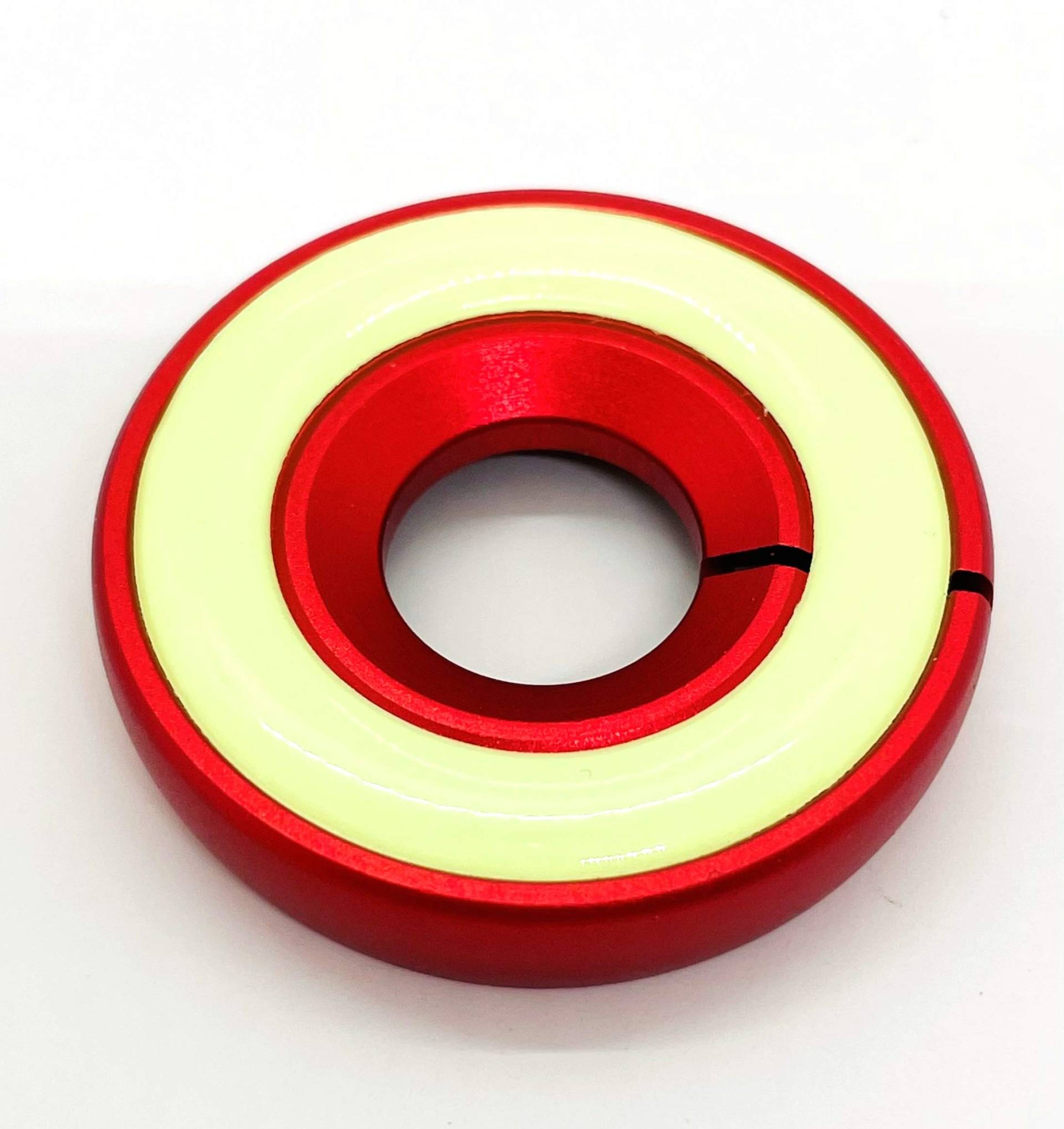 ROT/RED Leuchtend Zündschloss ABDECKUNG Ring Dekorative Aufkleber Ring Schlüsselloch Schutz Ring Start Schalterknopf Alu Rahmen FLUORESZIEREND leuchtet im Dunkeln - sarachen - INION® von INION