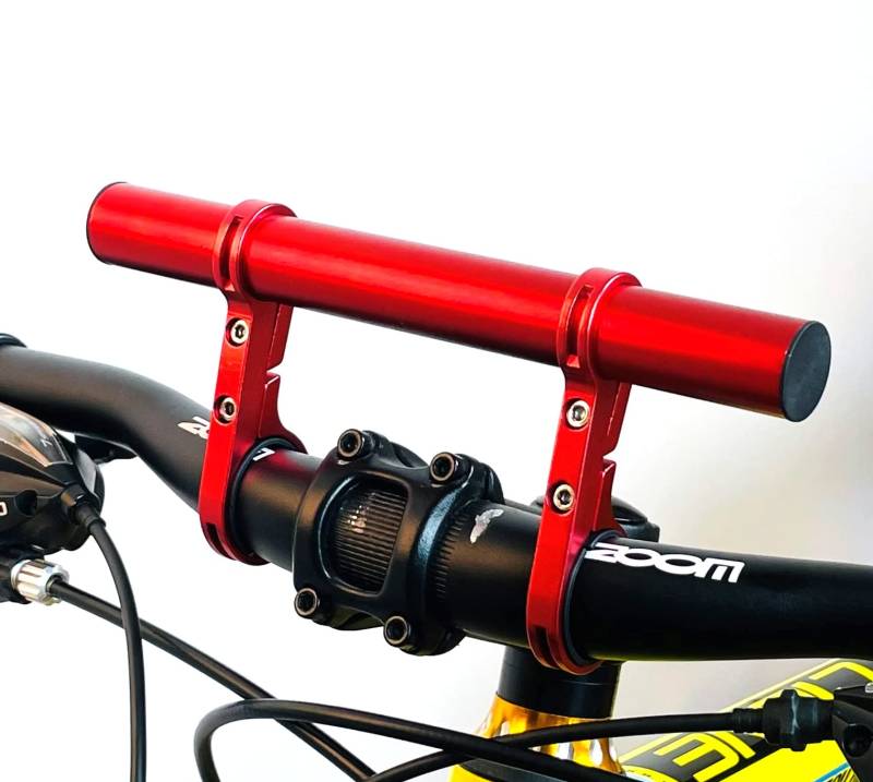 ROT Fahrrad Extender 20cm Erweiterung Stauraum am Lenker für Taschenlampe Telefone GPS-Geräte usw. - INION von INION