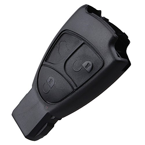 Schlüsselgehäuse INION Kompatibel mit Mercedes Benz Autoschlüssel. Ersatz Schlüssel mit 3 Tasten Leergehäuse von INION
