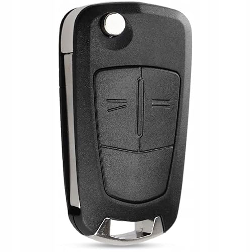 Schlüsselgehäuse INION Kompatibel mit Opel Autoschlüssel. Ersatz Schlüssel mit 2 Tasten, Rohlingtyp: HU100 von INION