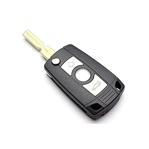 UMBAU - UMBAUKIT - Schlüsselgehäuse mit 3 Tasten Autoschlüssel Klappschlüssel Schlüssel mit Rohling HU58 Fernbedienung Funkschlüssel Gehäuse ohne Elektronik INION (für BMW (MS03A) von INION