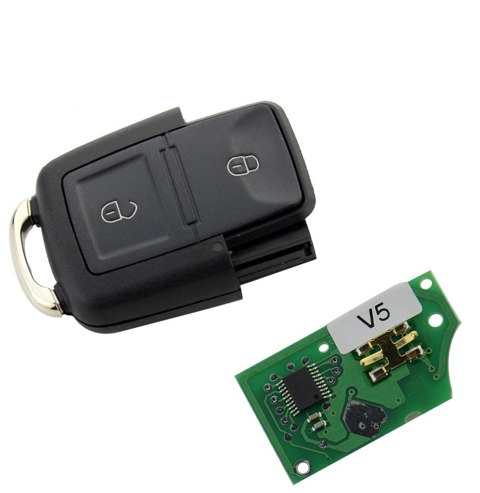 Unterteil Ersatz Tastengehäuse mit 2 Tasten Autoschlüssel mit Elektronik Platine 433Mhz Chiavi Schlüssel Fernbedienung Funkschlüssel Gehäuse 1J0 959 753 AG / 1J0959753AG - INION Unterteil Ersatz Tastengehäuse mit 2 Tasten Autoschlüssel mit Elektronik Platine 433Mhz Chiavi Schlüssel Fernbedienung Funkschlüssel Gehäuse 1J0 959 753 AG / 1J0959753AG - INION von INION