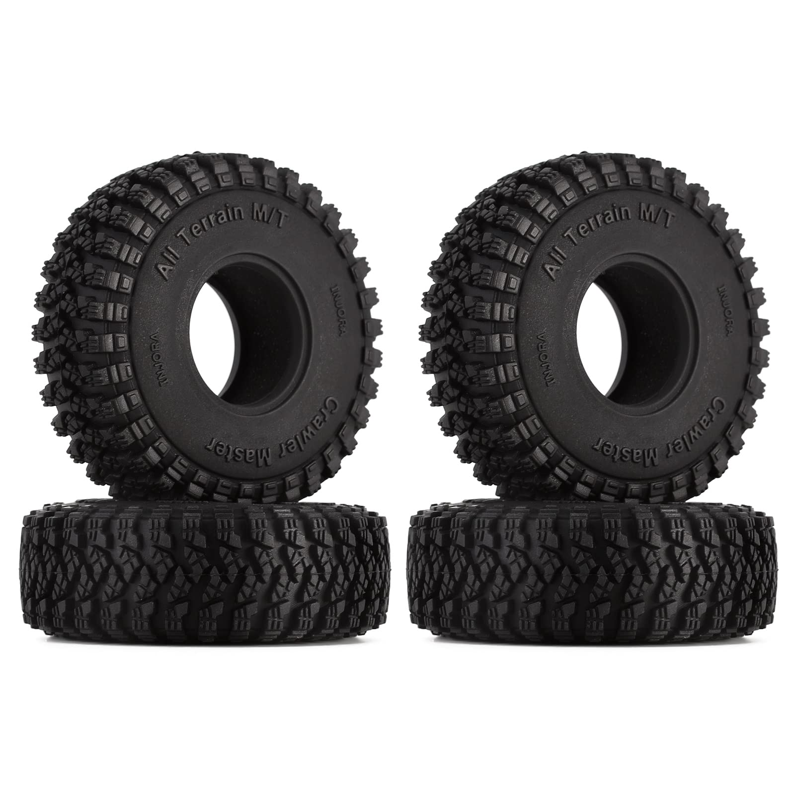 INJORA 1.0 RC Reifen Soft Rubber Tire Alle Gelände 58 * 20mm für 1/24 1/18 TRX4M Axial SCX24 FCX24 FCX18 C10 Deadbolt JLU Gladiator Bronco Upgrade RC Crawler Car,T1008 INJORA 1.0 RC Reifen Soft Rubber Tire Alle Gelände 58 * 20mm für 1/24 1/18 TRX4M Axial SCX24 FCX24 FCX18 C10 Deadbolt JLU Gladiator Bronco Upgrade RC Crawler Car,T1008 von INJORA