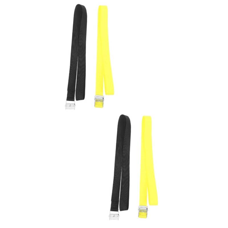 INOOMP 2 Sätze Fester Riemen Einstellbar Spanngurte Für Motorräder Spanngurte Mit Ratsche Cargo-ratschengurt Ratsche Binden Ratschengurt-Organizer Polyester 2 Stück * 2 von INOOMP