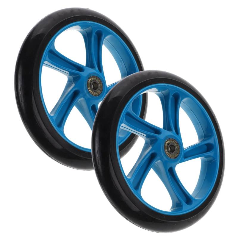 INOOMP 2 Stücke Hohe Elastische Shopping Razor Scooter Ersatz Räder Knie Roller Ersatz Räder Ersatz Razor Räder Dreirad Räder Ersatz Roller Rad Pu von INOOMP