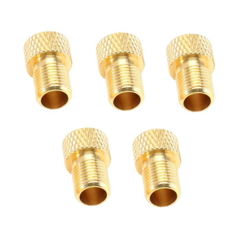 INOOMP Ventiladapter Set 5-teilig Messing Ventiladapter Ersatz Für Pumpenadapter Fahrradpumpe von INOOMP