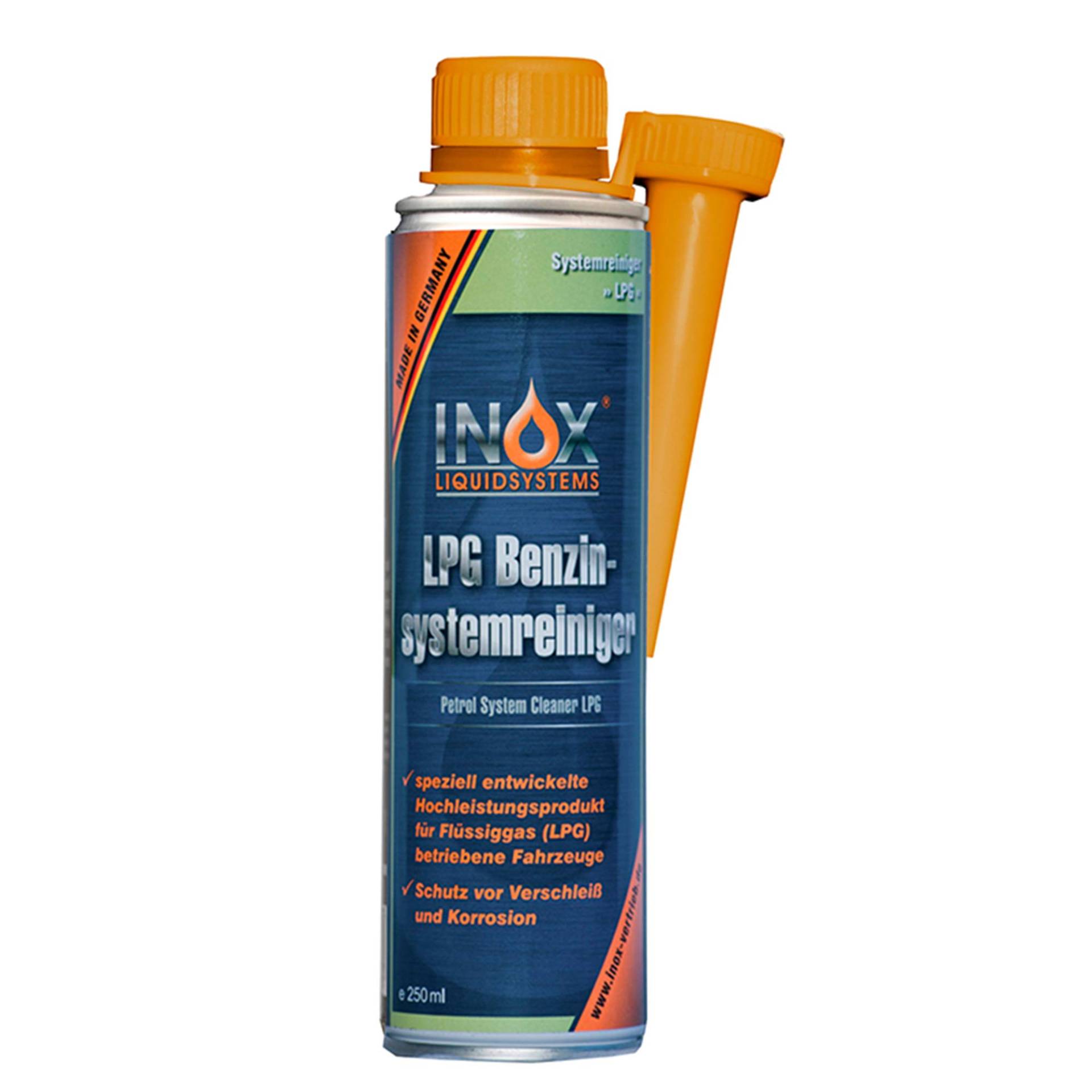 INOX® LPG Benzinsystemreiniger Additiv, 250ml - Systemreiniger für Autos mit Gasanlage von INOX-LIQUIDSYSTEMS