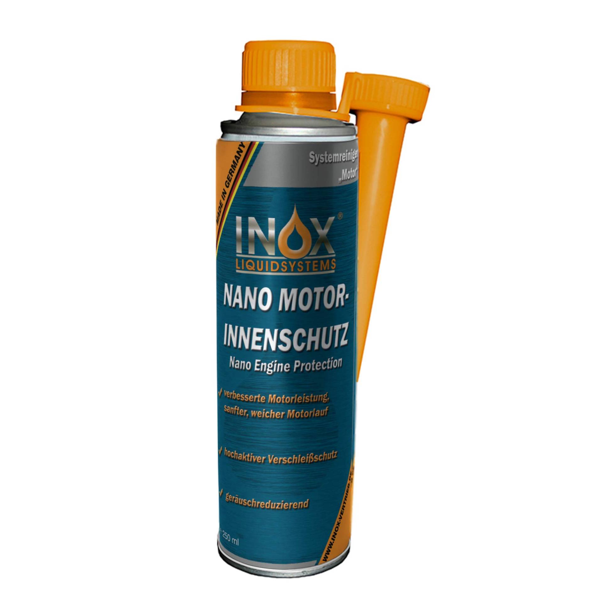 INOX® Nano Motorinnenschutz Additiv, 250ml - Motorinnenversiegelung verhindert Verschleiß für alle Benzin- und Dieselmotoren von INOX-LIQUIDSYSTEMS