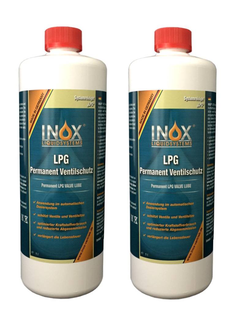 INOX LPG Permanent Ventilschutz Additiv, 2X 1L - Zusatz für Autos mit Gasanlage von INOX-LIQUIDSYSTEMS