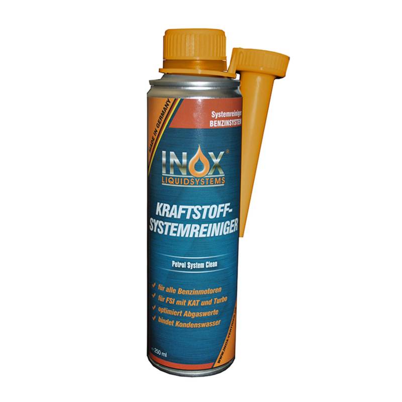 INOX® Kraftstoffsystem Reiniger, 250ml - Additiv für alle Benzinmotoren entfernt Verschmutzungen und erhöht Lebensdauer von Motoren von INOX-LIQUIDSYSTEMS