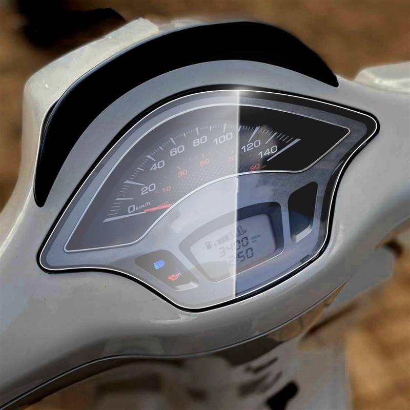 Tacho Displayschutzfolie Für Piaggio Für Vespa Für Primavera 150 Für Sprint 125 Motorrad Cluster Schutz Instrent Tacho Film Screen Protector Displayschutzfolie Tacho von INXKED