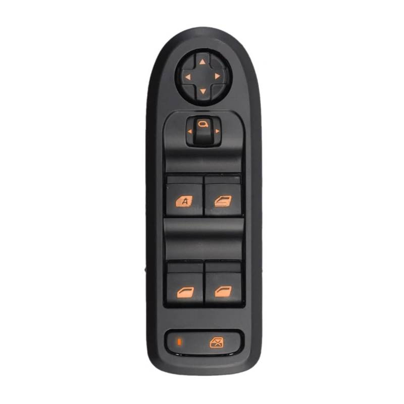 IORQWEW Fensterhebersteuerung Kompatibel Mit Peugeot Für 301 2014 2015 2016 2017 Auto Fenster Control Schalter Fensterheber Taste Schalter 98025189ZD(Orange) von IORQWEW