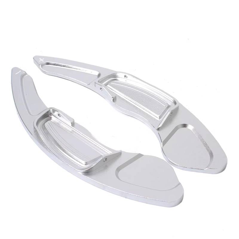 IORQWEW Schaltwippen Kompatibel Mit City 2008 Für Fit Für CRV 2009 2010 2011 2012 2013 Aluminium-Autozubehör Lenkrad-Schaltwippen Verlängerungsschalthebel(Silver) von IORQWEW