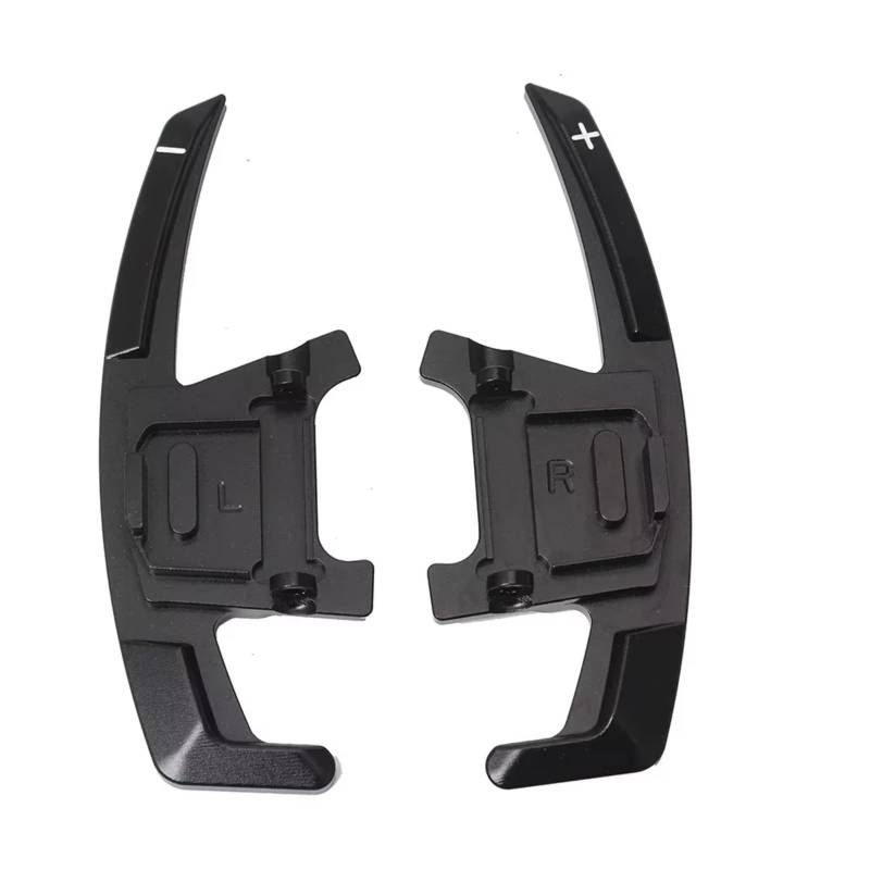 IORQWEW Schaltwippen Kompatibel Mit VW Für Varlant Für 2016 2017 2018 2019 Für Polo Für GTI 2019 Car Styling Aluminium-Lenkrad-Schaltpaddelverlängerung(Black) von IORQWEW