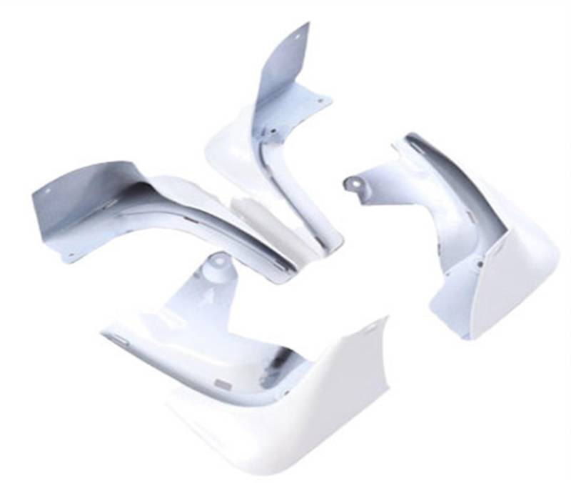 IORQWEW Schmutzfänger Auto Kompatibel Mit Tesla Für Modell 3 Auto-Schmutzfänger, Spritzschutz, Kotflügel Vorn Und Hinten, Styling-Schmutzfänger, Zubehör, 4 Stück(White) von IORQWEW