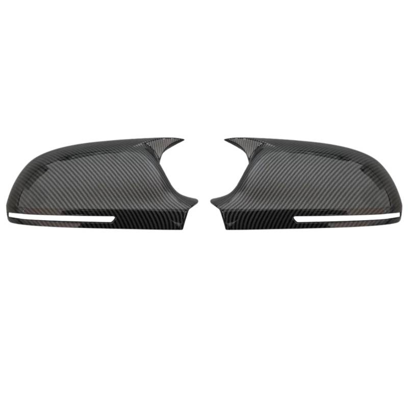 IORQWEW Spiegelabdeckungen Kompatibel Mit Für A4 S4 B8 8K 2008 2009 Autozubehör Seitenspiegelabdeckung Autospiegelabdeckungen Kappen Spiegelabdeckungen Ersatz(Black Carbon) von IORQWEW