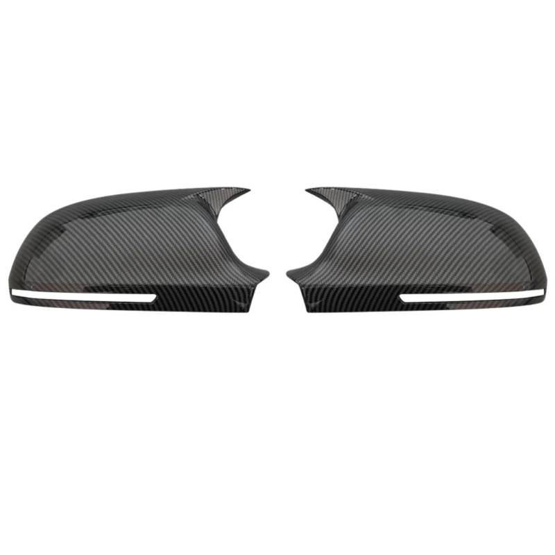 IORQWEW Spiegelabdeckungen Kompatibel Mit Für A5 S5 B8 8K 2007 2008 2009 Autozubehör Seite Für Außenspiegelabdeckung Außenrückspiegelgehäuse(Black Carbon) von IORQWEW
