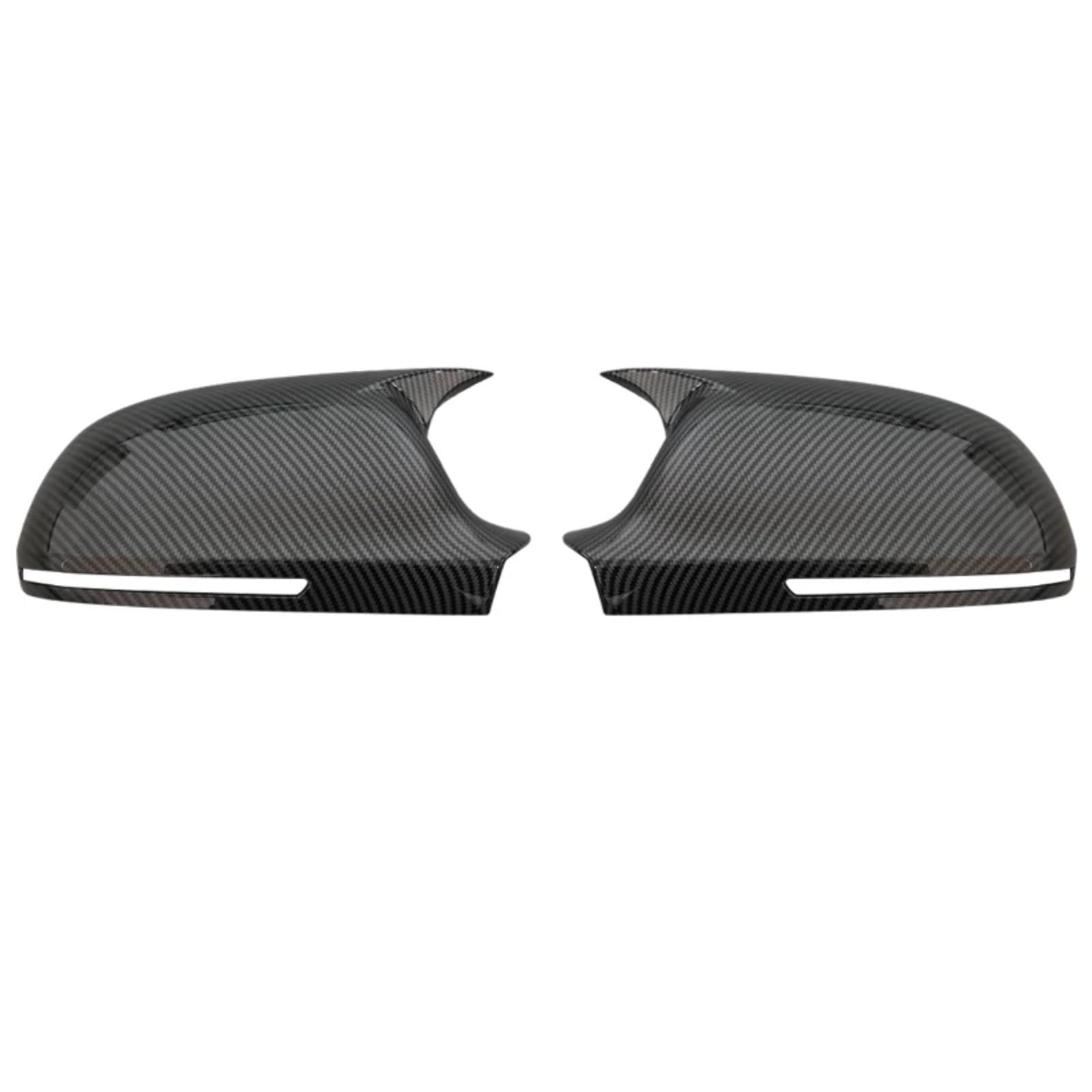 IORQWEW Spiegelabdeckungen Kompatibel Mit Für A6 S6 4F C6 2008 2009 2010 2011 Autozubehör Seite Für Außenspiegelabdeckung Tür Für Außenspiegelabdeckkappe(Black Carbon) von IORQWEW