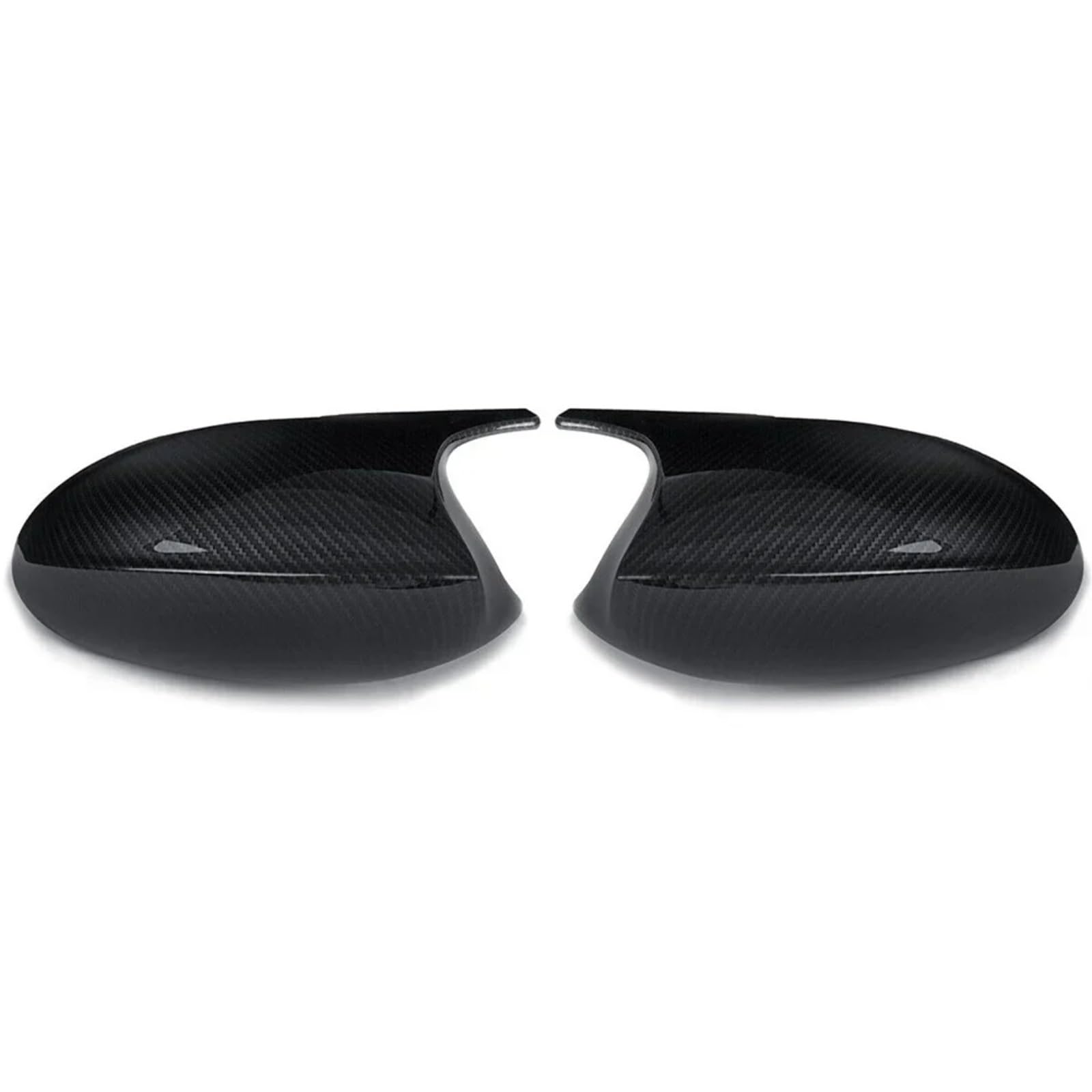 IORQWEW Spiegelabdeckungen Kompatibel Mit Für E81 E82 E92 E93 2006 2007 2008 2009 Seitenspiegelabdeckungen Kappenzubehör Kohlefasermuster Auto-Außenspiegel(Black Carbon,B) von IORQWEW