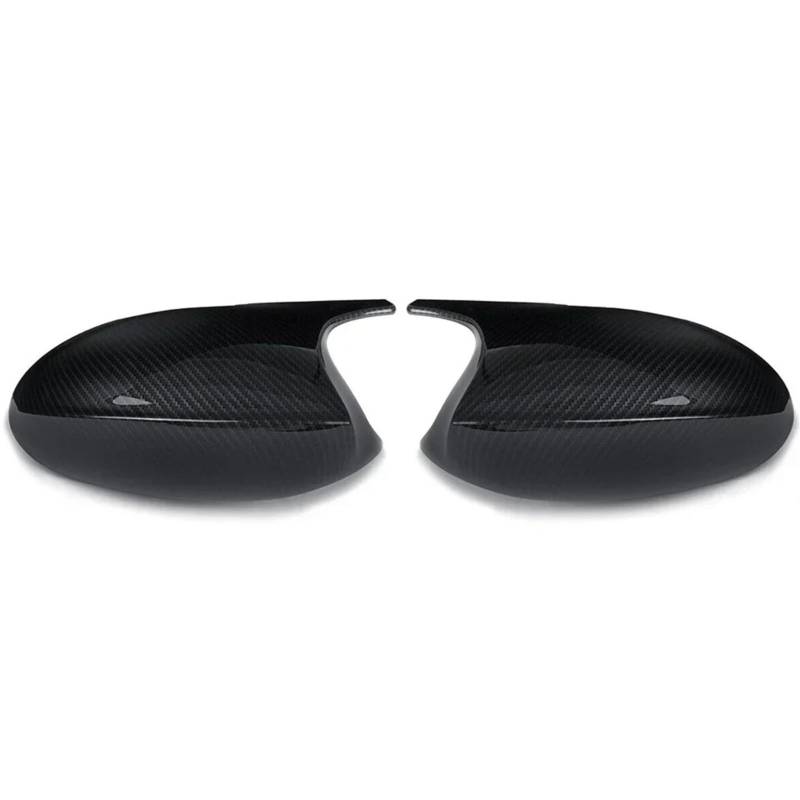 IORQWEW Spiegelabdeckungen Kompatibel Mit Für E81 E82 E92 E93 2006 2007 2008 2009 Seitenspiegelabdeckungen Kappenzubehör Kohlefasermuster Auto-Außenspiegel(Black Carbon,B) von IORQWEW