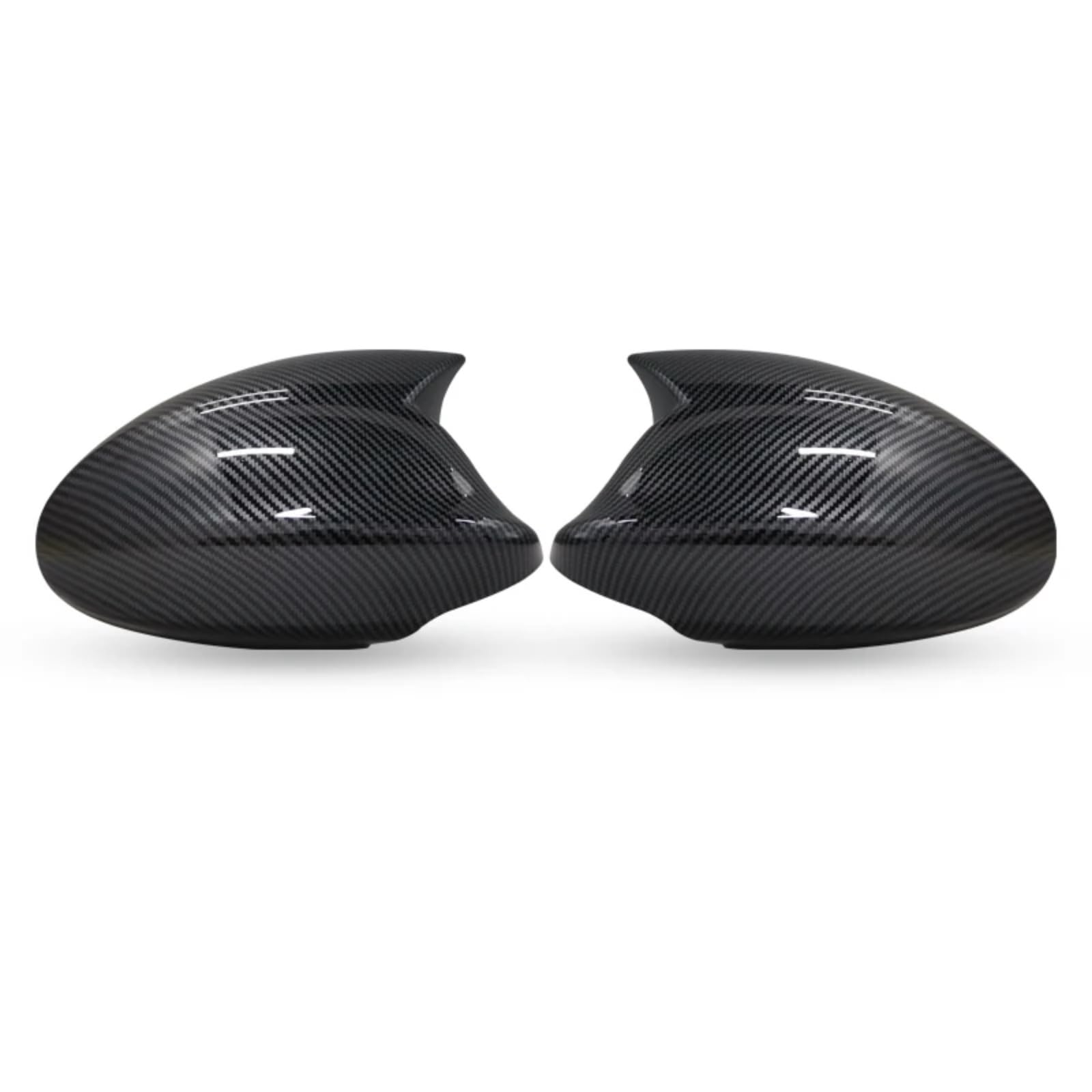 IORQWEW Spiegelabdeckungen Kompatibel Mit Für E87 E88 2004 2005 2006 2007 2008 Autoseite Für Außenspiegelabdeckung Rückspiegelkappen Schwarze Typen(Black Carbon) von IORQWEW
