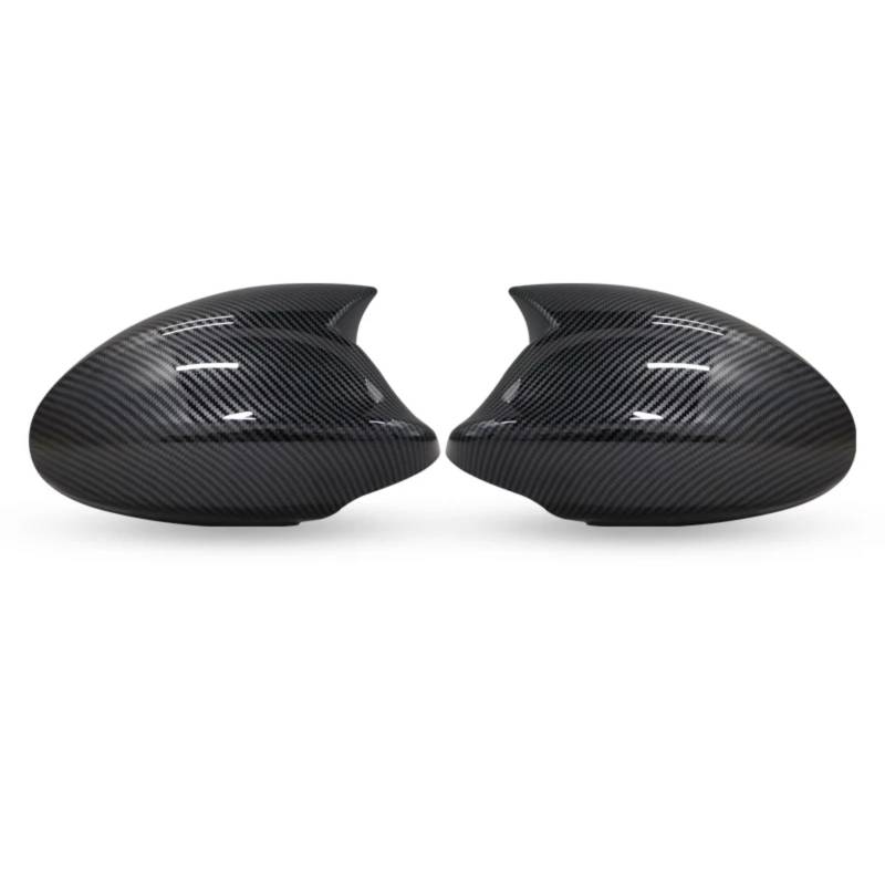 IORQWEW Spiegelabdeckungen Kompatibel Mit Für E87 E88 2004 2005 2006 2007 2008 Autoseite Für Außenspiegelabdeckung Rückspiegelkappen Schwarze Typen(Black Carbon) von IORQWEW