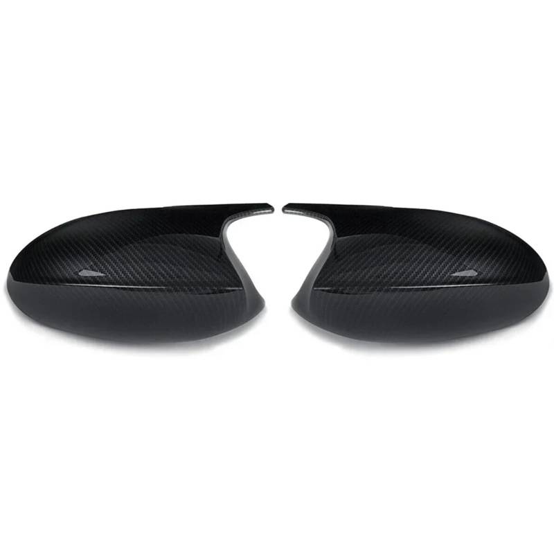 IORQWEW Spiegelabdeckungen Kompatibel Mit Für E90 E91 2005 2006 2007 Carbonfaser-Muster Ersatz-Rückspiegelabdeckung Kfz-Außenspiegel(Black Carbon,B) von IORQWEW