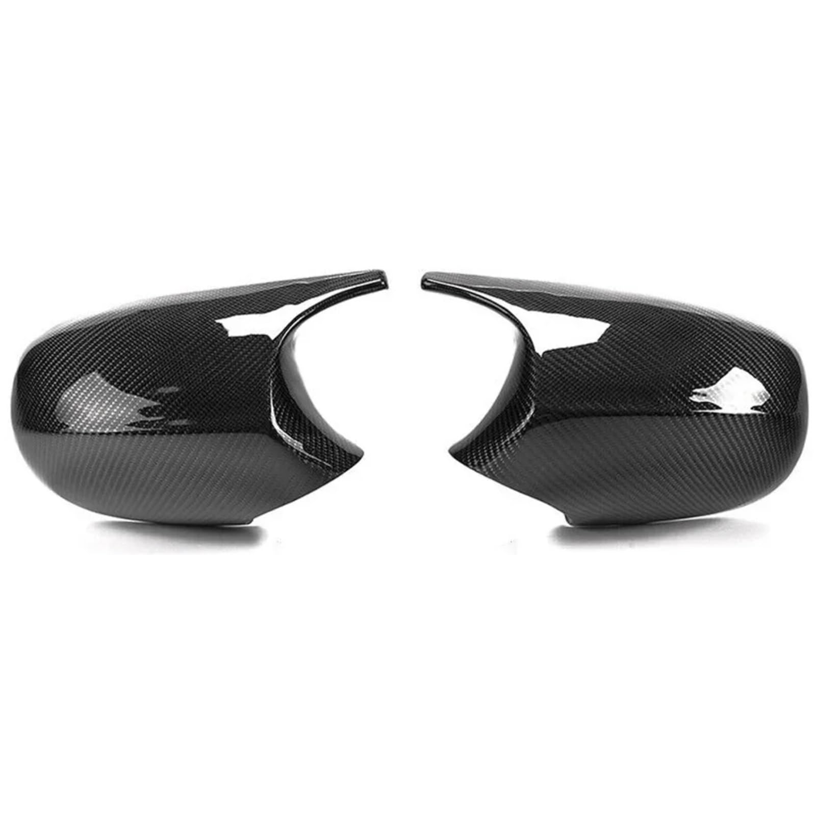 IORQWEW Spiegelabdeckungen Kompatibel Mit Für E90 E91 2008 2009 2010 2011 Seitenspiegelabdeckungen Kappenzubehör Kohlefasermuster Außenrückspiegelgehäuse(Black Carbon,A) von IORQWEW