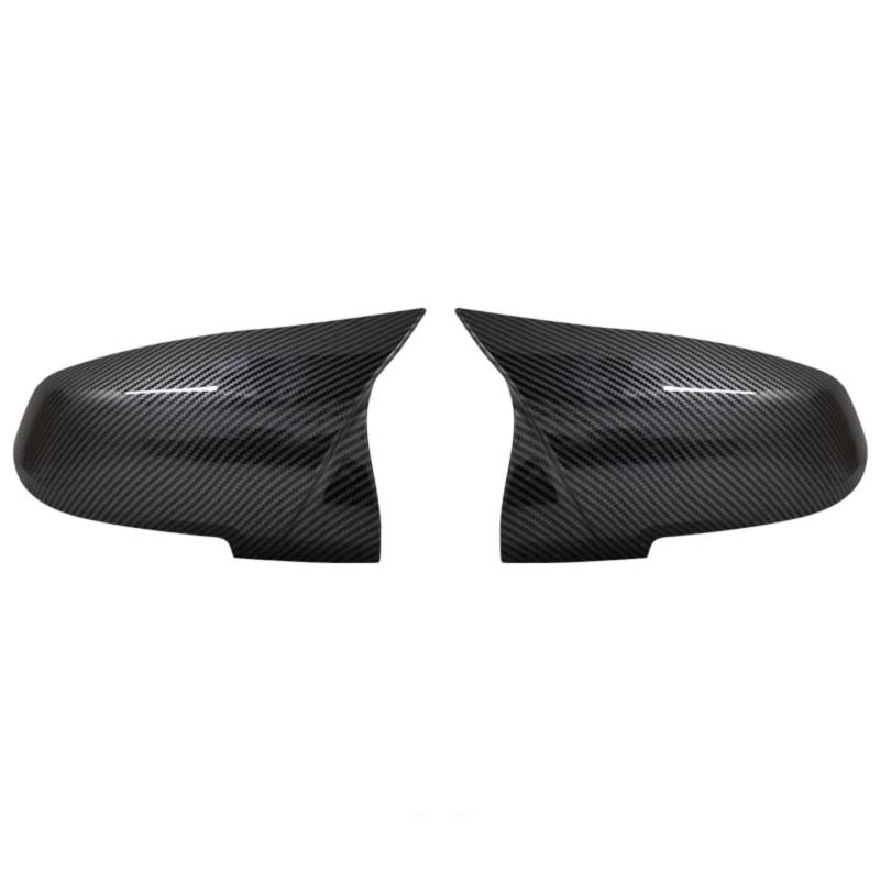 IORQWEW Spiegelabdeckungen Kompatibel Mit Für X1 E84 2013 2014 2015 Autospiegelabdeckungen Kappen Spiegelabdeckungen Ersatz Außenrückspiegelgehäuse(Black Carbon) von IORQWEW