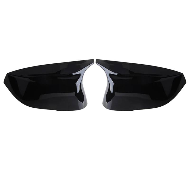 IORQWEW Spiegelabdeckungen Kompatibel Mit Infiniti Für QX30 Q60 2016 2017 2018 2019 2020 Rückspiegelabdeckung Seitenspiegelkappen Hornstil Auto-Außenspiegel(Black) von IORQWEW