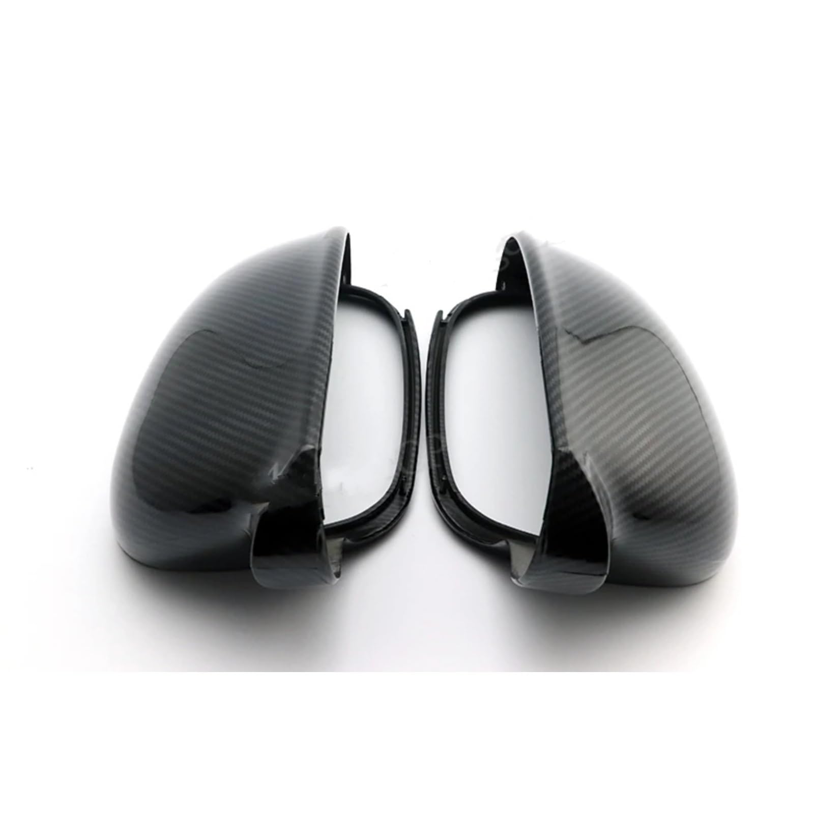 IORQWEW Spiegelabdeckungen Kompatibel Mit VW Für EOS 2006 2007 2008 Für Außenspiegelabdeckungen Kappen Seitenaußenspiegelkappe Spiegelabdeckungen Ersatz(Black Carbon) von IORQWEW