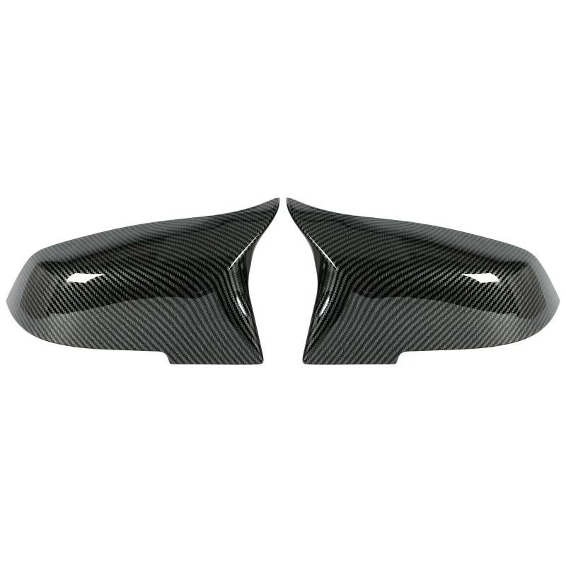 Spiegelabdeckungen Kompatibel Mit Für F20 F21 116i 118i 120i 125i 130i Für Hatchback 2012 2013 2014 2015 2016 Seitenrückspiegel Für Außenspiegel-Abdeckkappen ABS Schwarz Glänzend(Black Carbon) von IORQWEW