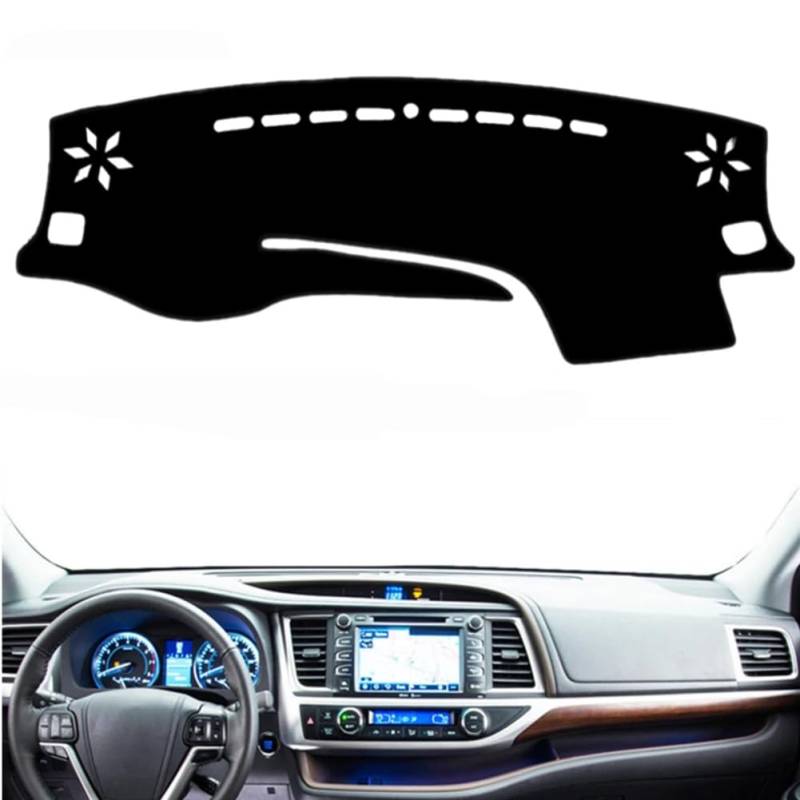 Auto Armaturenbrett Abdeckung Matte Anti-UV Dash Sonnenschutz Teppich Teppich, für Toyota Highlander Kluger 2014 2015 2016 2017 2018 2019 Zubehör von IPROCAS
