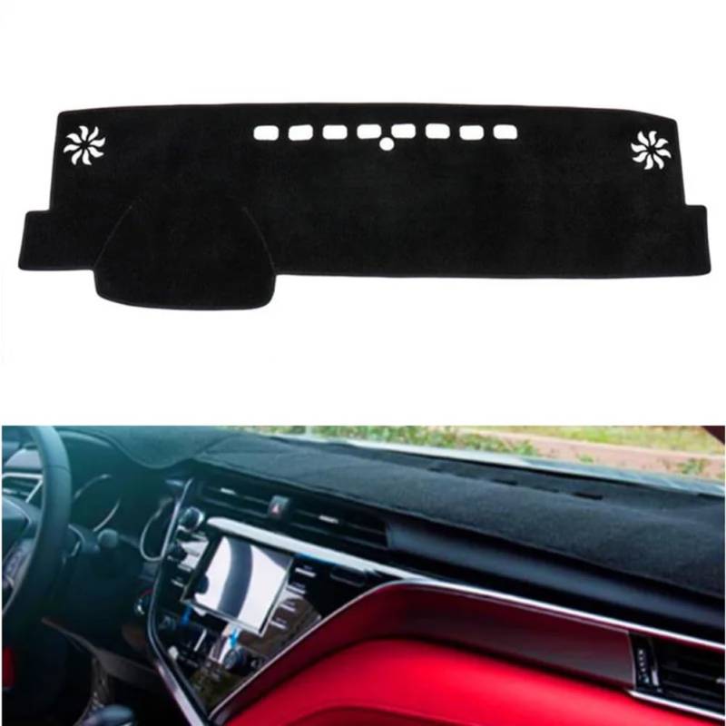 Auto Armaturenbrett Abdeckung Matte Dashmat Sonnenschutz Teppich Teppich, für Toyota Camry XV70 2018 2019 2020 2021 2022 2023 2024 Anti-UV-Zubehör von IPROCAS