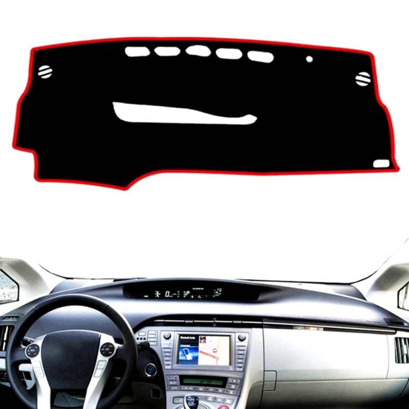Für Toyota Prius XW30 2010 2011 2012 2013 2014 2015, Anti-UV Armaturenbrett Abdeckung Matte Pad Dashmat Sonnenschild Teppich Autozubehör von IPROCAS
