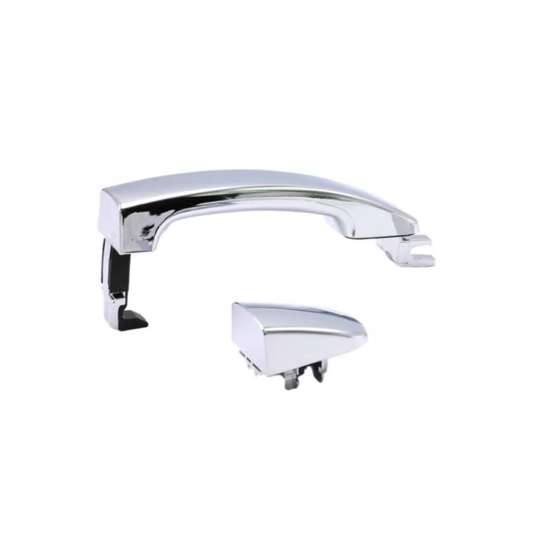 Auto Türgriff für Außen Äußerer Außentürgriff Chrom mit Kappe für Ford für Ra&nger für Everest T6 T7 für Mazda BT50 2012-2020 von IPUDIS