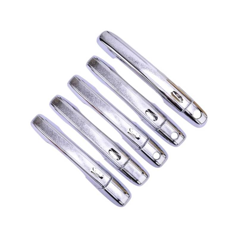 Auto Türgriff für Außen Auto-Außentürgriff-Zierleisten-Abdeckungs-Set für CRV 2003 2004 2005 2006, silberfarbenes ABS von IPUDIS