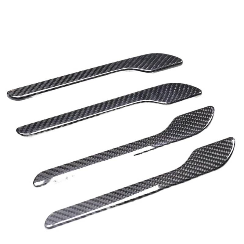 Auto Türgriff für Außen Für Modell Y 2019 2020 2021 2022 2023 Zubehör Carbon Faser Türgriff Abdeckung Rahmen Aufkleber Außen Trim Bodykit von IPUDIS