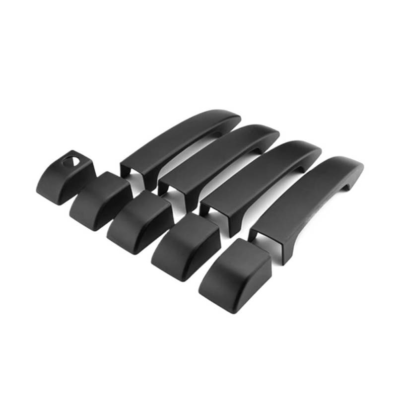 Auto Türgriff für Außen Mattschwarze Autotürgriffabdeckungen Außentürgriffe Verkleidung für Land für Rover für Range L322 2002-2012 von IPUDIS